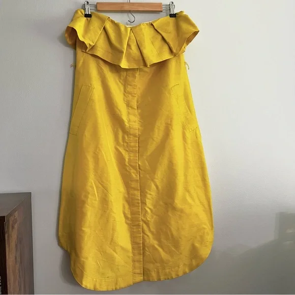 banana republic yellow silk dress NWOT Banana Republic Dreamer Silk Maxi Dress yellow